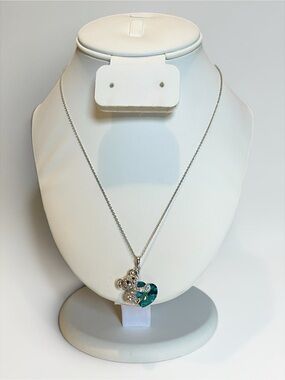 Swarovski Crystal Koala Bear Heart Pendant Necklace CC X